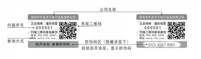 琚天下安檢門防偽